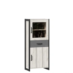 Small Cabinet in White Craft Oak - Techno LD.678070.000