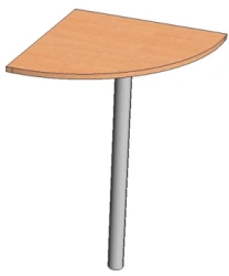 Quarter-Circle Briefing Table Extension