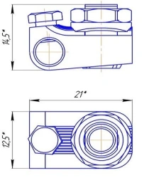 Schantz Screw Clamp Fixator for Rods Ø5mm, Ø6mm, Ø6.5mm