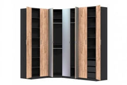 Wooden Wardrobes for Bedroom – Corner Configuration