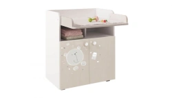 Functional Changing Table and Dresser Polini Kids French 1270, Teddy, White-Pastel Oak, Model 0001529.62