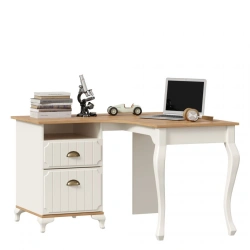 Corner Table Villaggio LD.680200.000 (Alabaster/Golden Oak)