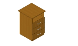 Vertical Half-Height Cabinet with Drawers GM 31.01.12.150.005.11.00