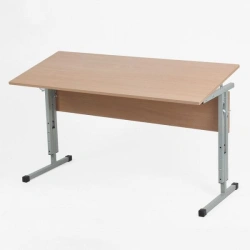 Adjustable Two-Seat Student Desk with Tilt Function, Model 2SUR