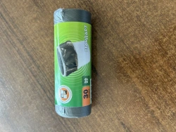 Heavy-Duty 30L Trash Bags OfficeClean, 50x60 cm, 30 pcs, Black