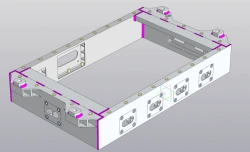 External Aluminum Battery Case for RSBG.301211.008