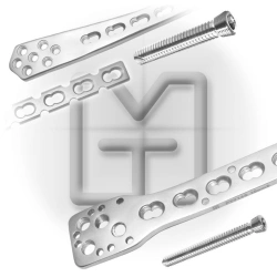 Titanium Plate and Screw Set for Bone Fracture Stabilization NOPTk-01