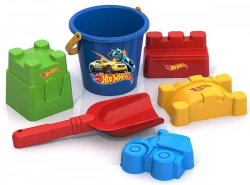 Hot Wheels Sand Play Set #3 with Bucket, Shovel, and Molds