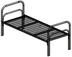 Metal Bed TV-BKM-5.11.01 with Sturdy Frame