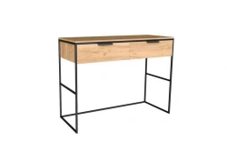 Metal Office Desk with 2 Wooden Drawers - Bashkir Furniture Factory