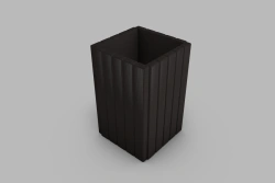 Rectangular Waste Bin with Removable Metal Container