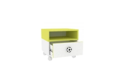 Roll-out Cabinet Front Panel in White/Lime - Model LD.518120.000