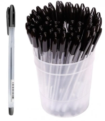 Ergonomic Black Ink Ballpoint Pen "VeGa" 0.7mm Oil-Based