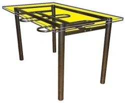 Adjustable Height Dining Table for Educational Institutions - Model SI56.13.07.15