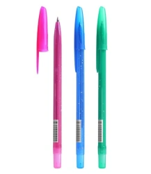 Confetti Blue Ink Ballpoint Pen 0.7mm - Hexagonal Design