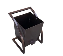 Outdoor Metal Trash Bin