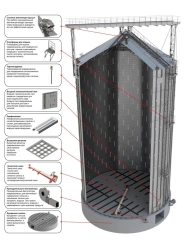 Ventilated Unified Flat-Bottom Metal Silo SMP.275