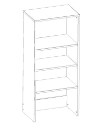 Open Modular Shelf for School and Office Supplies SMD.01