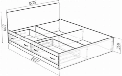 Storage Bed with Drawers for Sleeping and Relaxation