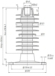 Polymer Insulator OCK 8-24-B01-2 T2(UHL2) for Outdoor Use