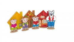 Three Little Pigs Puppet Characters Set (Art. N-11)