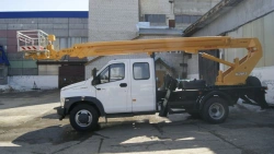 Electric Scissor Lift PSS-131.22E on GAZ-C41R31, GAZ-C41R33, GAZ-C42R33 Chassis