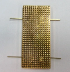 Golden Metal Badge for Russian Law Enforcement Officers 20x45mm