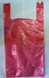 High-Density Polyethylene "T-Shirt" Bags, 100 Pack, 38+18x68cm, 18 Micron, 601810