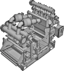 Dual-Action Hydrocyclone Unit SGU-135 for Drilling Fluid Treatment