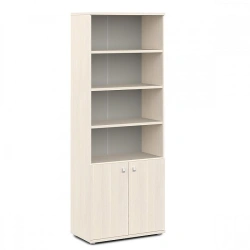 Wooden Office Cabinet Semi-Open for Document Storage