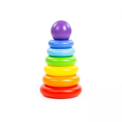 Classic Ring and Ball Stacking Toy - 8 Elements, 240 mm, Article 62383