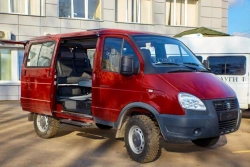 Passenger and Cargo Bus IAC-1767M2 on GAZ 3221 Base