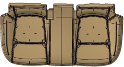 Rear Seat Cushion (SU2r) for Comfort and Support