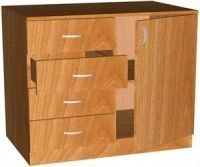 Wooden Combined Cabinet with Partition