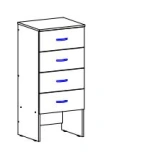 Reader Form Cabinet for Organized Document Storage (Model: АС-123)