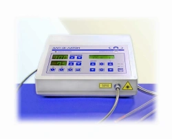 Semiconductor Laser Therapy Device with Fiber Optic Light Guides for Transcutaneous and Intracavitary Applications