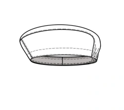 Lightweight Beret for Protection Against Industrial Contaminants, Model "ЧШФ