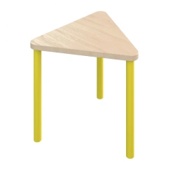 Triangular Children's Table 400mm / Yellow