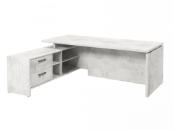 Executive Desk with Support Pedestal Made of Particle Board