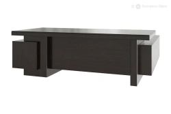 Executive Desk with Support Pedestal Left Boyard
