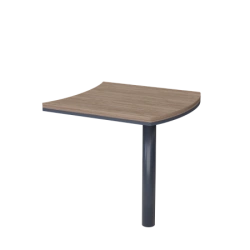 PREGO Radius Briefing Table with Metal Base