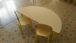 Adjustable Children's Table "Semi-Circle" Model: StDPC-1