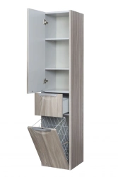 Functional Wall-Mounted Column Cabinet Aquaton Silva Left Dub Fjord 1A215603SIW6L1