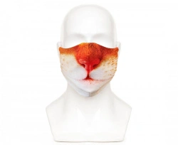 Colorful Cat Hygienic Mask - Orange L