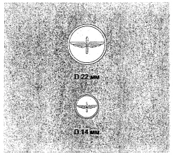 Anodized Metal Buttons with Relief Emblem