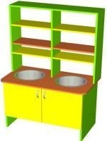 Wooden Children's Shelf - 1400mm Height