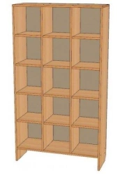 Pot Cabinet with Shelves and Supports, Model SG-15
