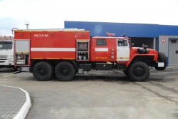 Fire Tanker Vehicle AC-7, Model 58814M on Ural-4320 Chassis