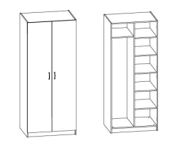 Customizable Closed Cabinet for Storage Solutions