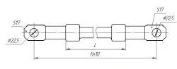 Silicone Rubber Insulator for Railway Contact Networks NSPK 160-25/0.9-K